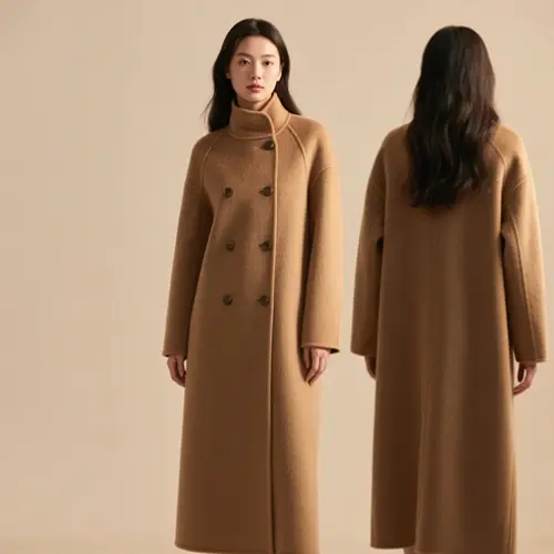 羊毛混紡長大衣